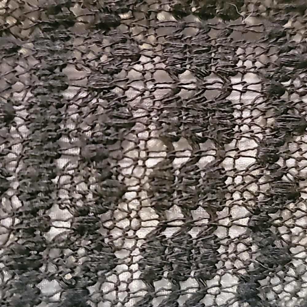 Green Envelope Black Lace Overlay Blouse - Picture 3 of 3